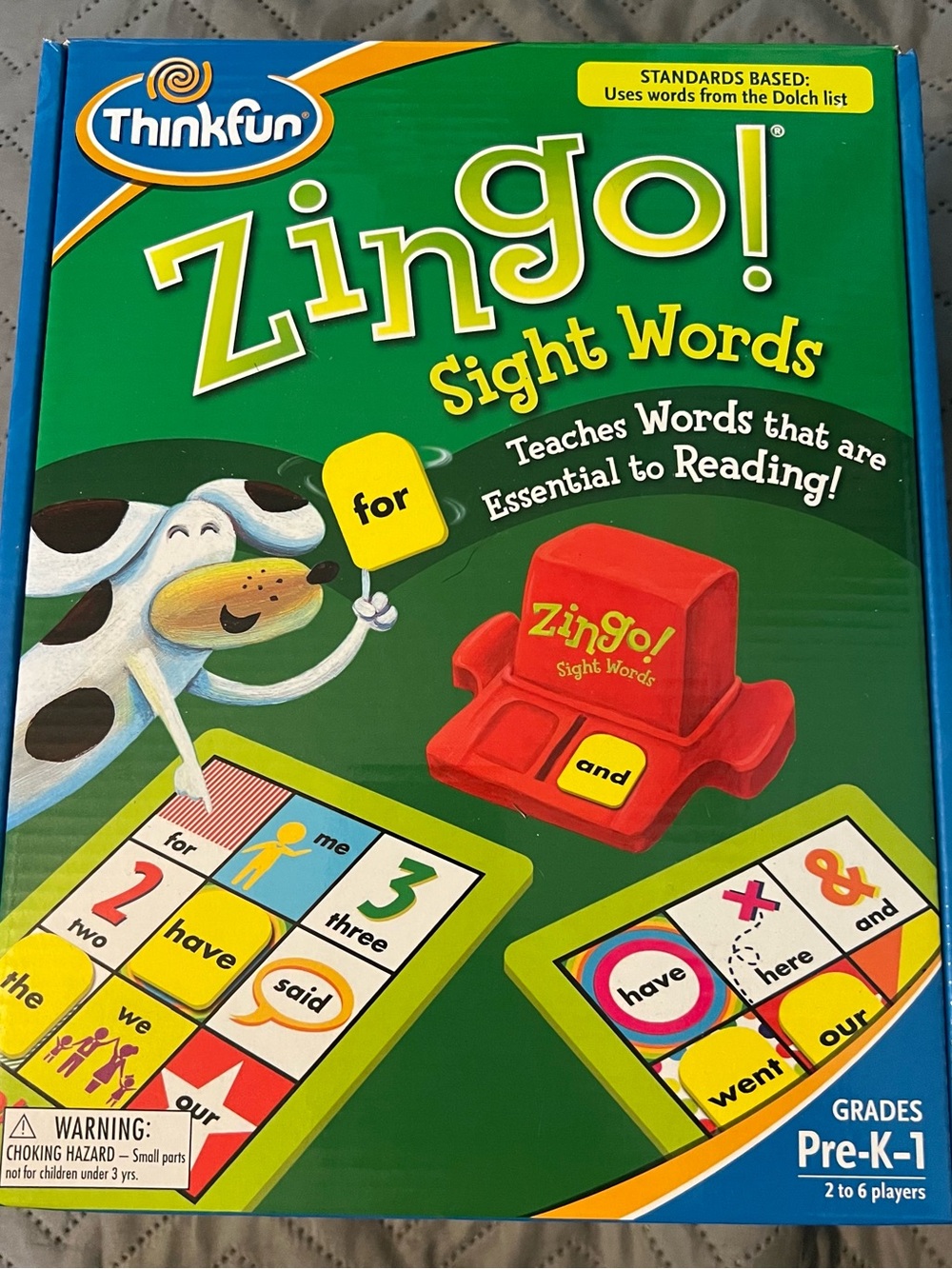 ThinkFun Zingo! Sight Words Game | Early Reading Educational Toy Pre-K-1